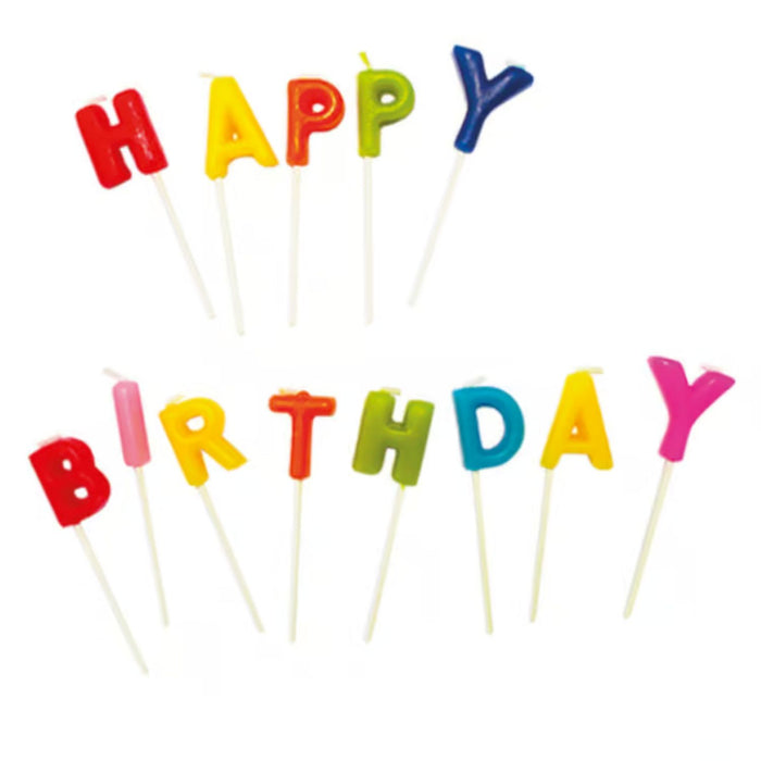 Geburtstagskerzen Happy Birthday | Bunt