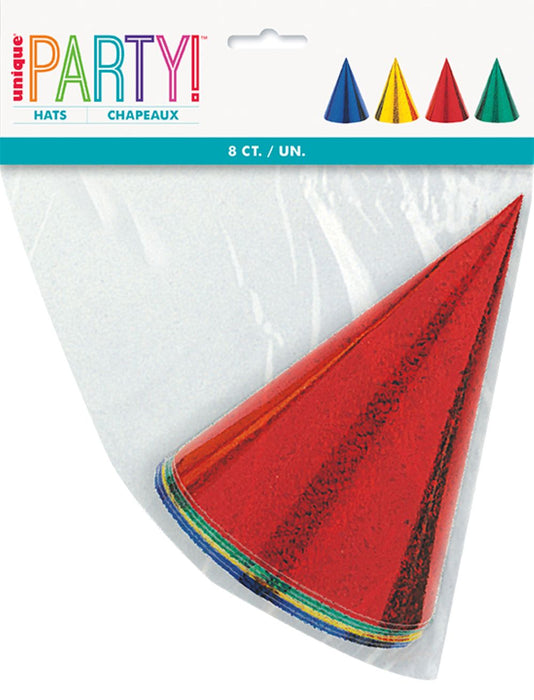PartyHut prismatik 8St. Bunte Mischung
