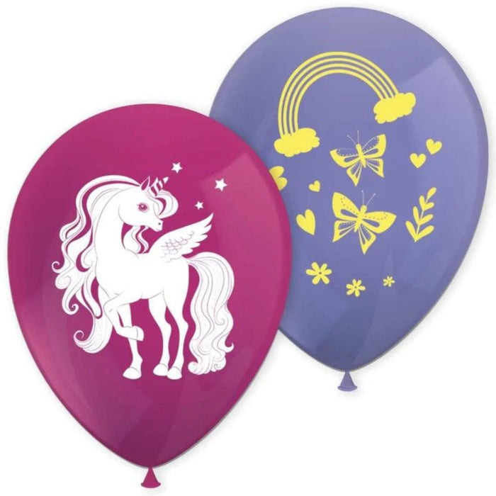 Latexballon Unicorn Rainbow Colors | 8 Stück