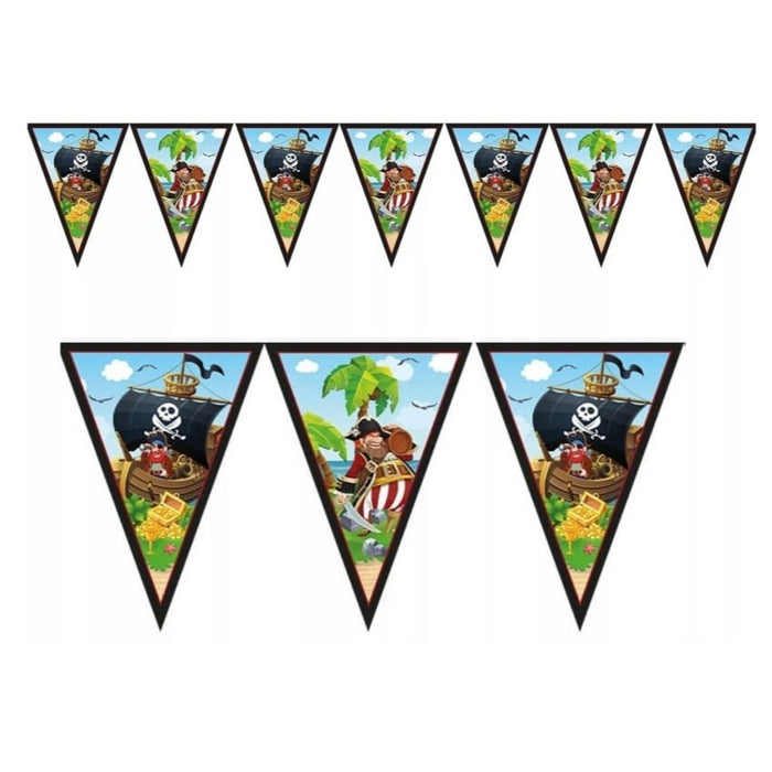 Wimpelkette Pirat Papier FSC