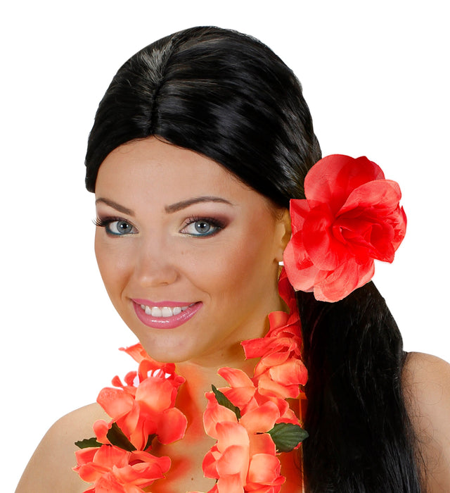 Schmuck Haargummi Blume | Rot
