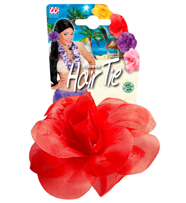Schmuck Haargummi Blume | Rot