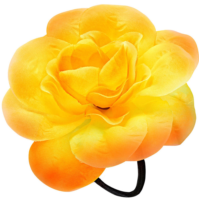 Schmuck Haargummi Blume | Gelb