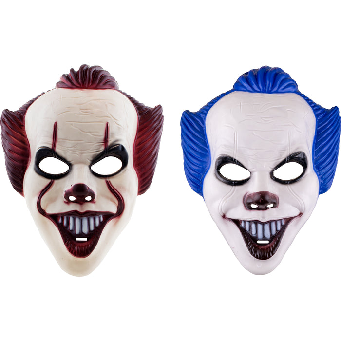Halloween Maske Clown in zwei Varianten | Farblich sortiert