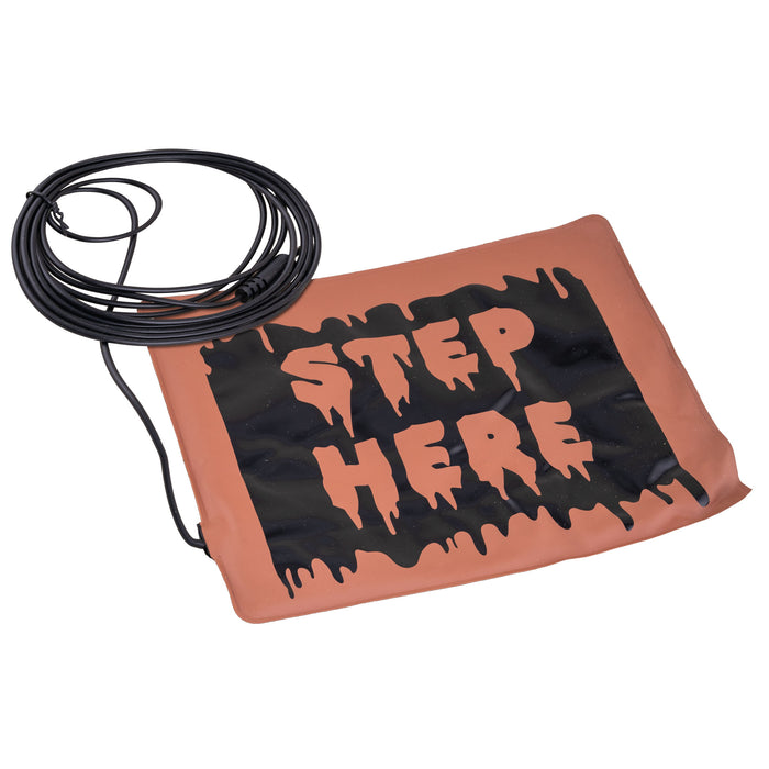 Fußcontroller "STEP HERE" für Halloween Animatronics | 20x15 cm