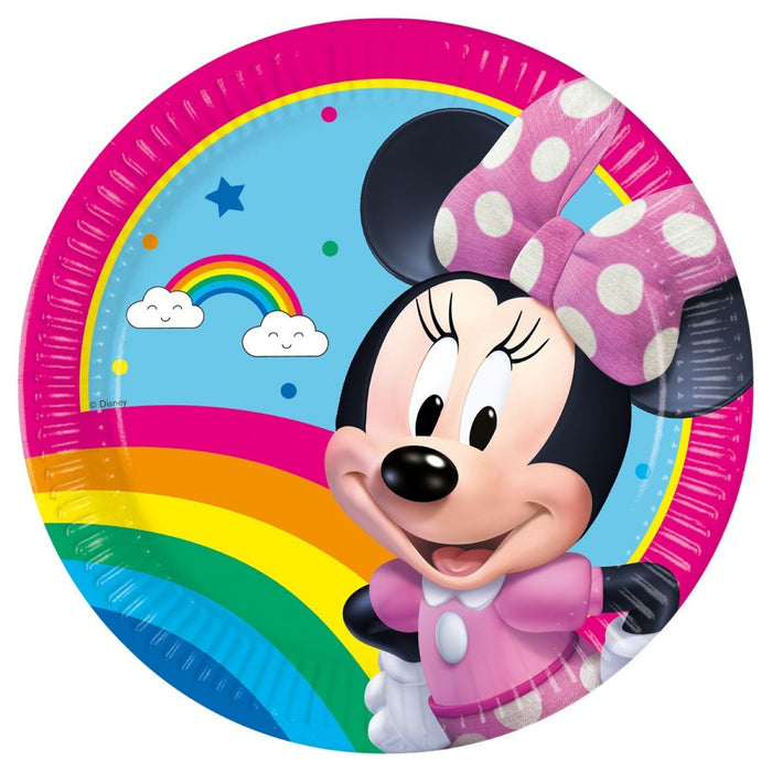 "Minnie Rainbow Make Me Smile" Partydeko Artikel