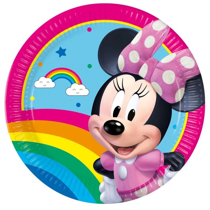 "Minnie Rainbow Make Me Smile" Partydeko Artikel