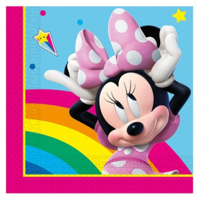 "Minnie Rainbow Make Me Smile" Partydeko Artikel