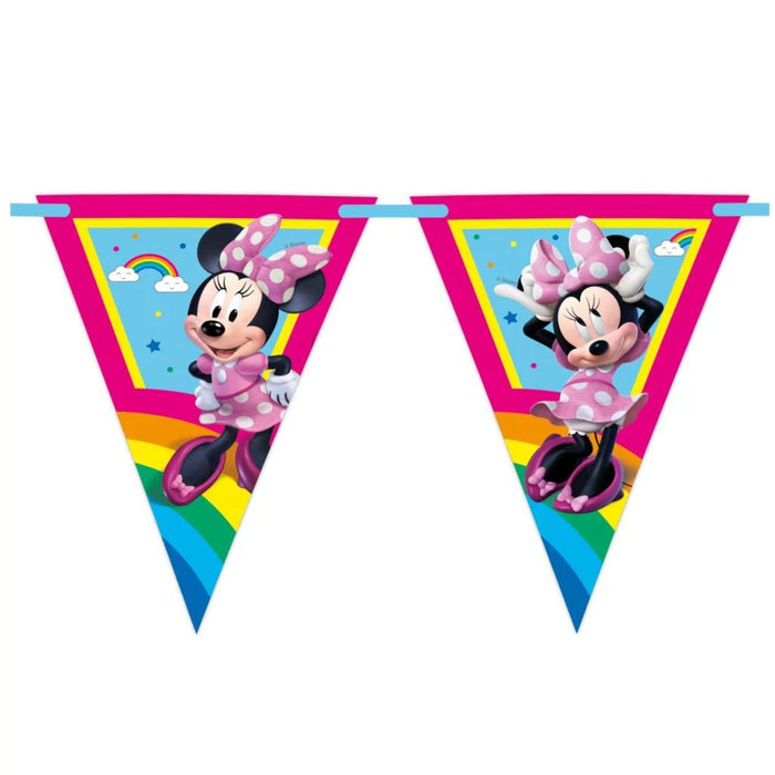 "Minnie Rainbow Make Me Smile" Partydeko Artikel
