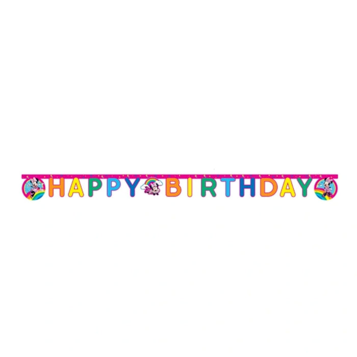 "Minnie Rainbow Make Me Smile" Partydeko Artikel