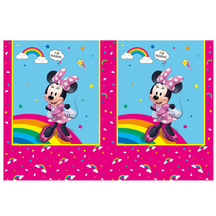 "Minnie Rainbow Make Me Smile" Partydeko Artikel