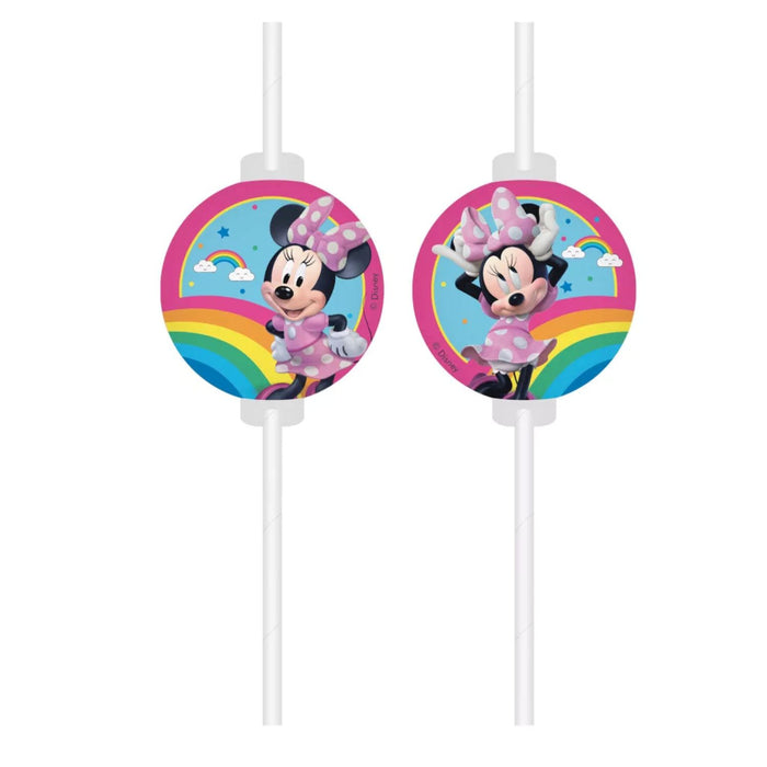 "Minnie Rainbow Make Me Smile" Partydeko Artikel