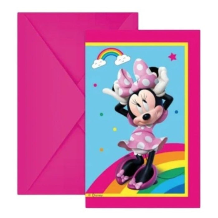 "Minnie Rainbow Make Me Smile" Partydeko Artikel