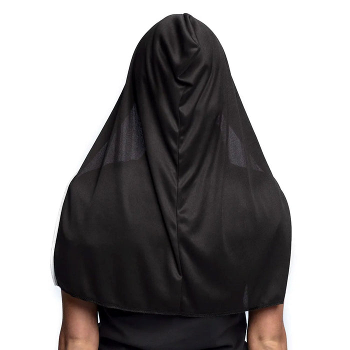 Halloween Latex Maske "Screaming nun" mit Nonnenhaube