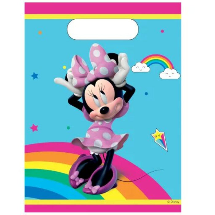 "Minnie Rainbow Make Me Smile" Partydeko Artikel