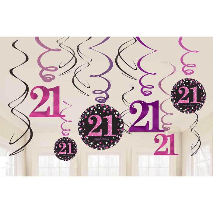 Swirldeko HB #21 Pink Sparkling 12Stk.