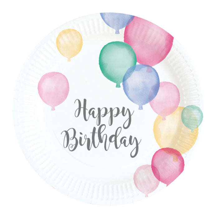 "Happy Birthday Pastel" Partydeko Artikel