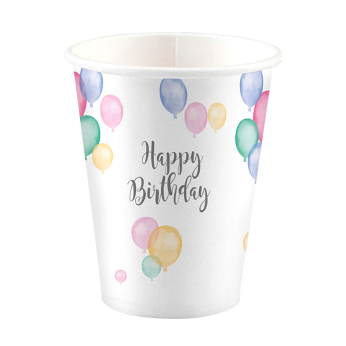 "Happy Birthday Pastel" Partydeko Artikel