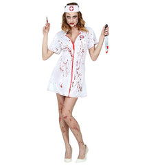 Zombie Krankenschwester Kostüm für Damen | Kleid und Haube