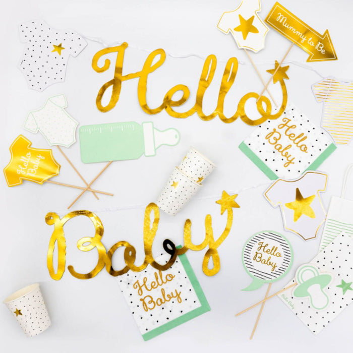 "Hello Baby" Fotorequisiten-Set | 10-tlg.