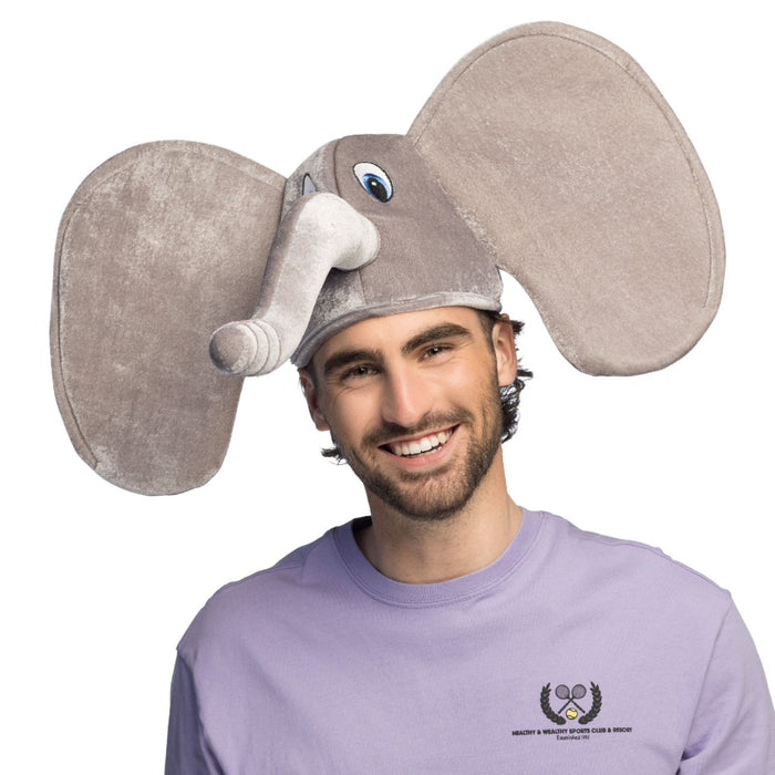 Karneval Hut "Elefant" | Grau