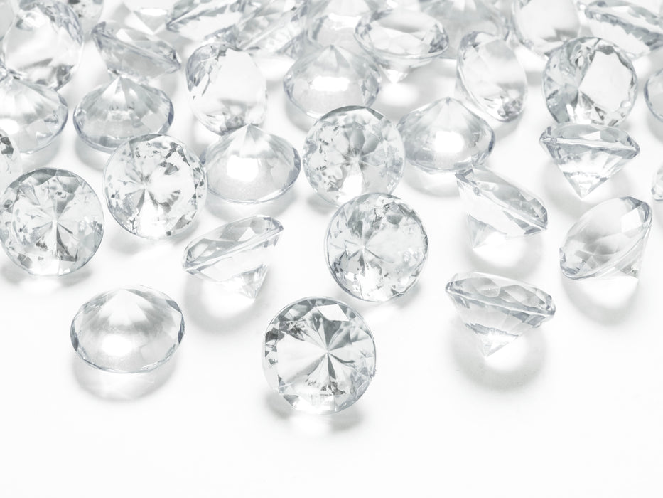 Dekostein Diamant Transparent | ca. 20mmØ, 10 St.