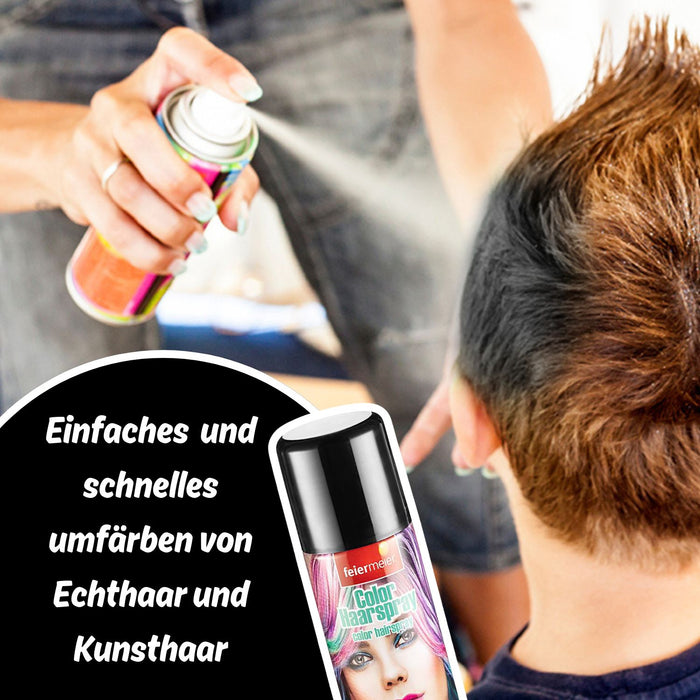 Feiermeier "Color Haarspray" 125 ml | Schwarz - Farbspray
