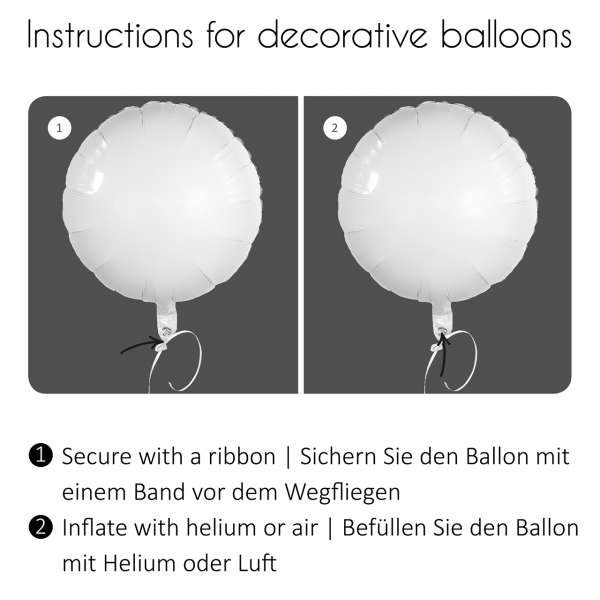 18"/Ø43cm Folienballon  "Gute Besserung"