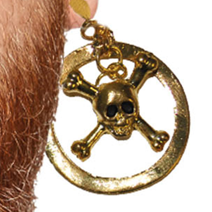 Piraten Set "Totenkopf" 2-tlg. | Ohrring und Augenklappe