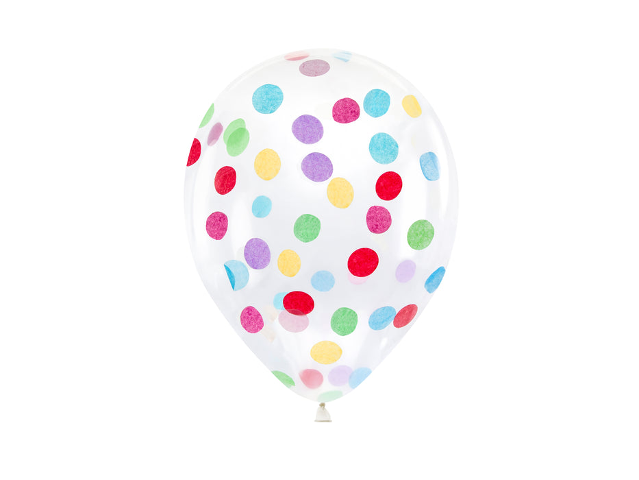 6 Stk. Luftballon Ø30cm "Konfetti"| Bunt