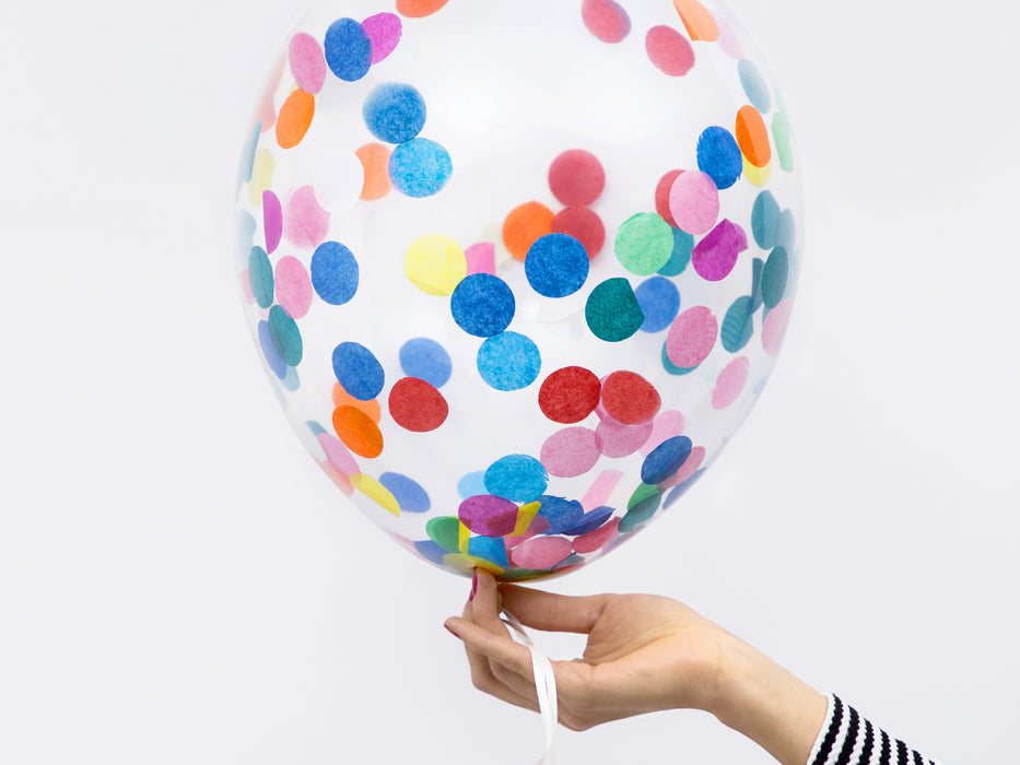 6 Stk. Luftballon Ø30cm "Konfetti"| Bunt