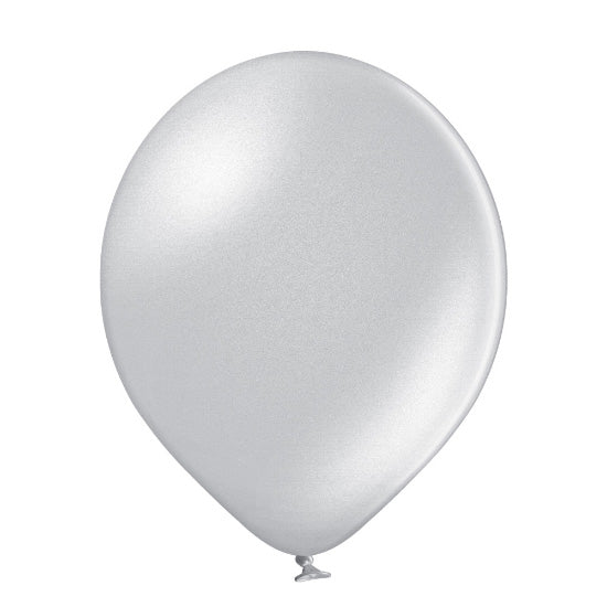 25 Stk. Luftballon Uni Metallic Ø 30cm |  Silber #061