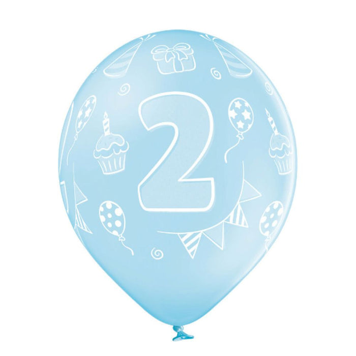 Luftballon Ø30cm Geburtstag #2 | 6 Stk. Bunt