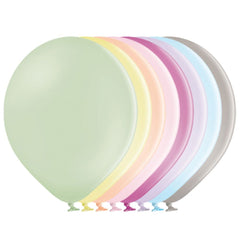 25 Stk. Luftballon Unifarben Ø 12cm | Macaron Bunt #322