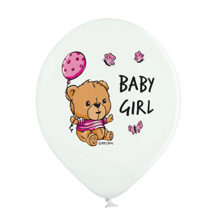 Luftballon Ø30cm Baby Girl | 6 Stk.