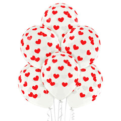 Luftballon "Herzen" | 6Stk./Ø30cm
