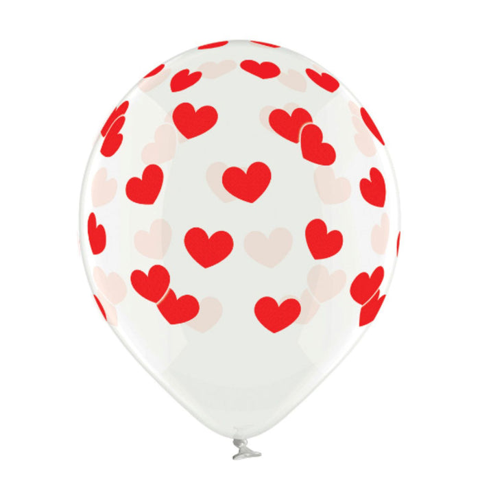 Luftballon "Herzen" | 6Stk./Ø30cm