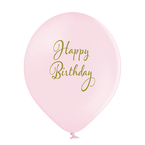 Luftballon Ø30cm "Happy Birthday" Pastell | 6 Stk.