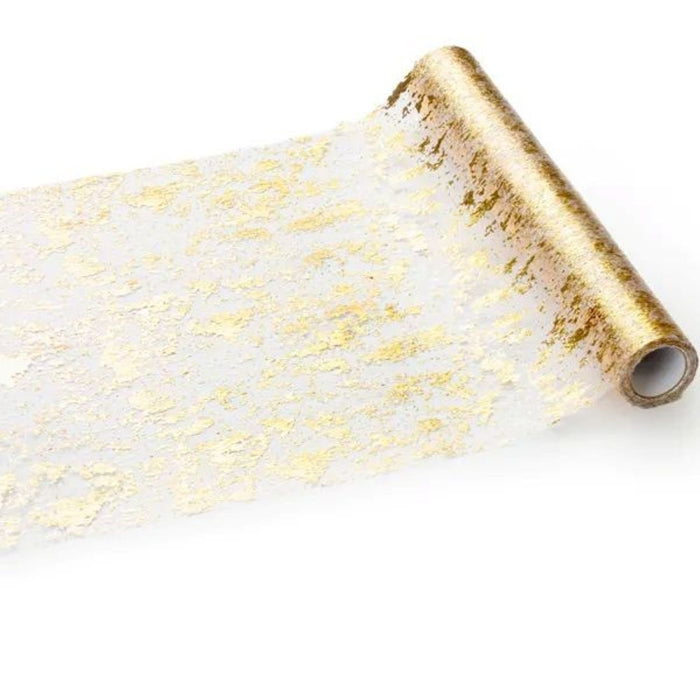 Tischläufer Mesh 36 cm x 900 cm | Gold