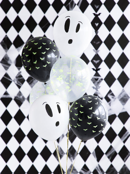 Luftballon Set "UV Halloween Geister" | Ø 27 cm - 3Stk.