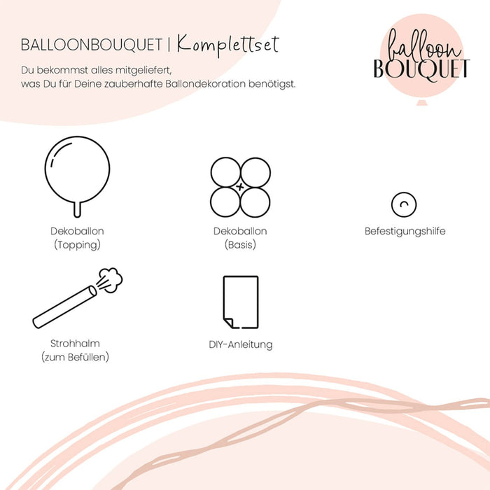 Folienballon Bouquet "Sweet Birthday"