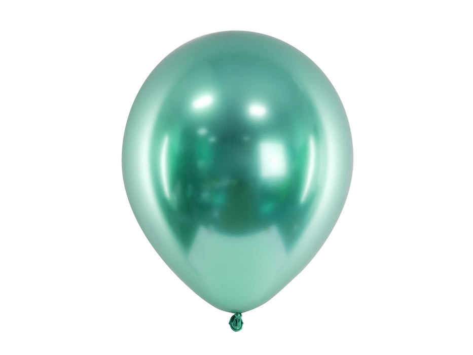 10 Stk. Luftballon Ø30cm "Uni Glossy" | Grün