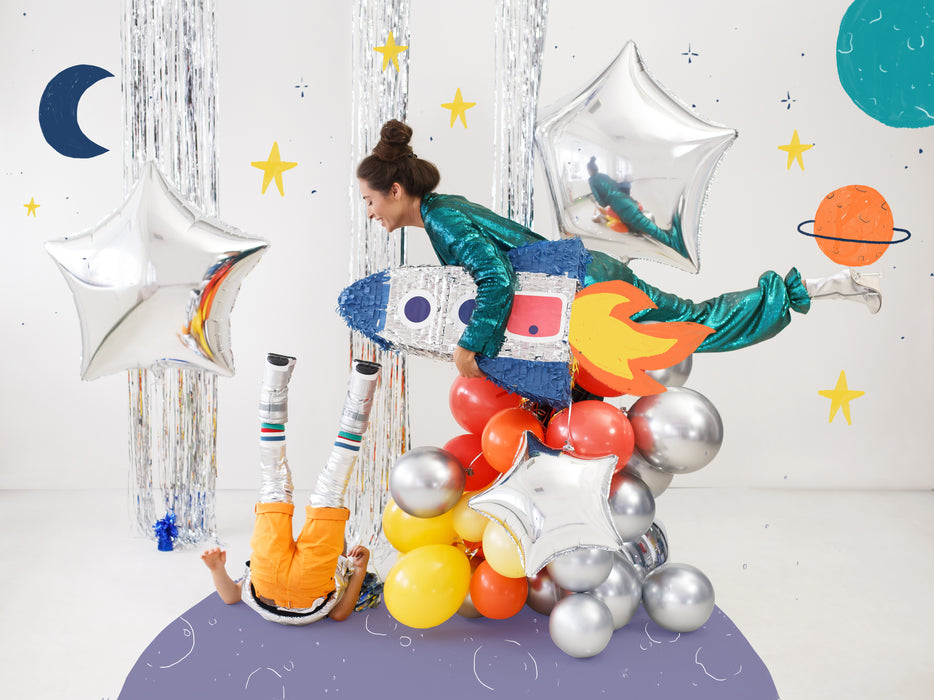 50 Stk.  Luftballon Ø30cm "Uni Glossy" | Silber