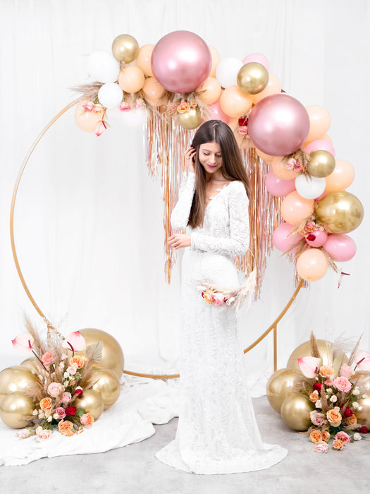 50 Stk.  Luftballon Ø30cm "Uni Glossy" | Rosegold