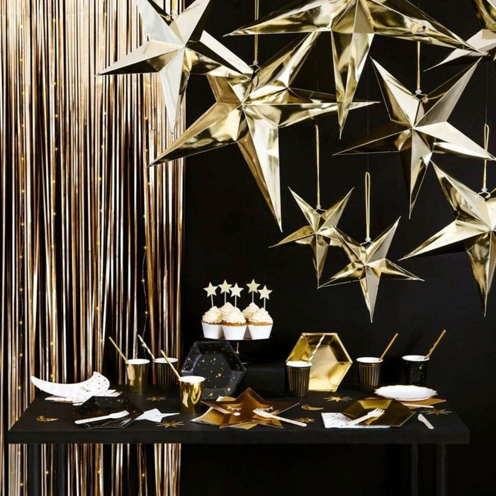 Türvorhang Lametta 90x250cm | Gold