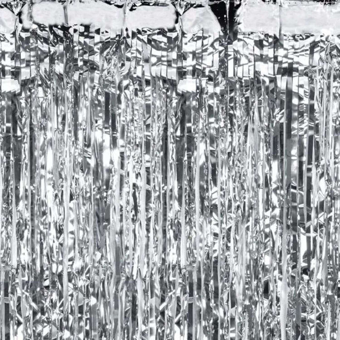 Türvorhang Lametta 100x200cm | Silber