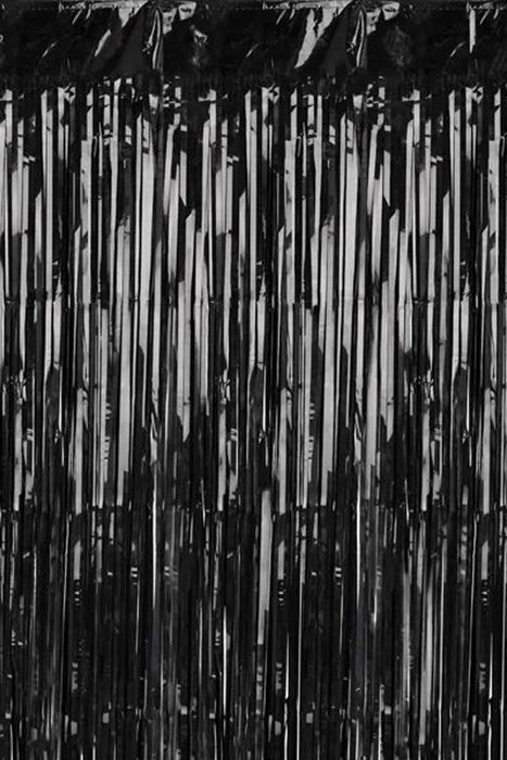 Türvorhang Lametta 100x200cm | Schwarz