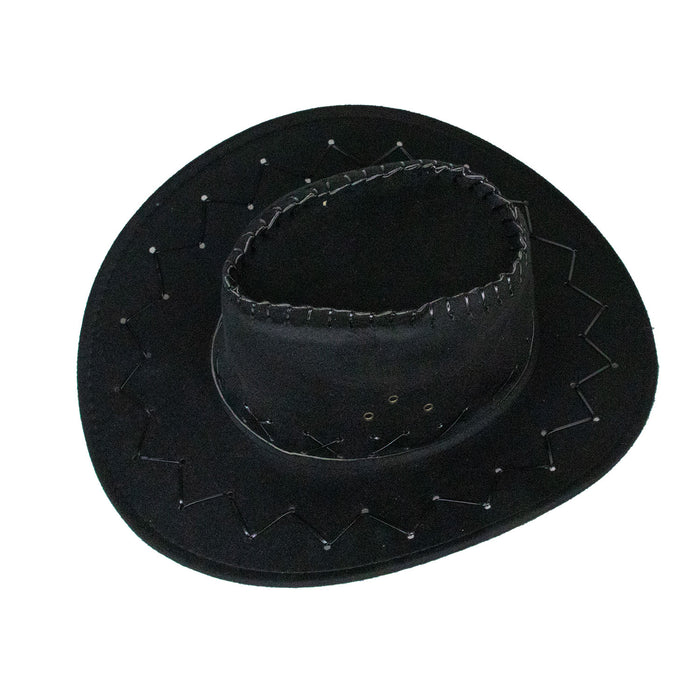 Cowboy Kostümset 9-teilg - 414044 | Schwarz - Cowboyhut, Halstuch und Bärte