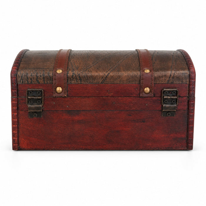 Schatzkiste Holz Piratentruhe Geschenkbox Aufbewahrungsbox | 24x16x12 cm