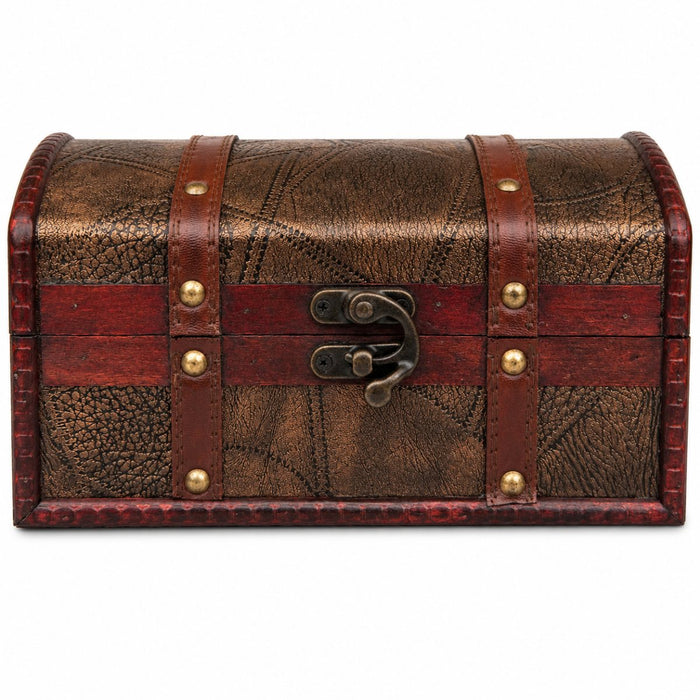 Schatzkiste Holz Piratentruhe Geschenkbox Aufbewahrungsbox | 24x16x12 cm